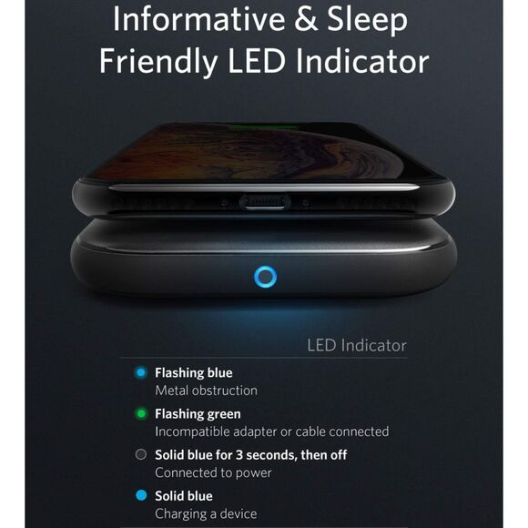 Anker PowerWave Base Pad Wireless Charger-NIB - Picture 5 of 10